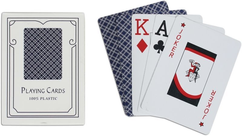 Poker karte Easy 100% plastic, jumbo index, modre | Biljardist.si