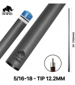 RHINO Carbon Shaft 12.2mm, 5-16x18 navoj, dolžine 30