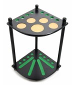 Kotno stojalo za 8 biljard palic in biljard krogle Black