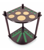 Kotno stojalo za 8 biljard palic in biljard krogle Mahagoni