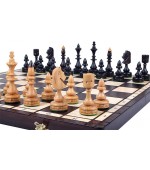 Lesena šahovska garnitura Indian, 47cm