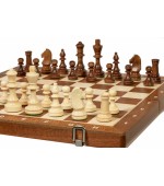 Lesena šahovska garnitura Tournament 4, 38cm